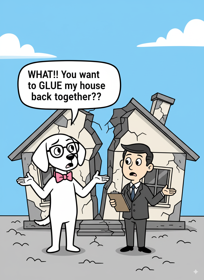 What, you want to GLUE my house!